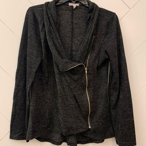 Maurices gray zip sweater
